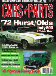 CARS & PARTS 2002 AUG - '72 HURST/OLDS PACE, '70 AMX 390, '40 PLYMOUTH P/U